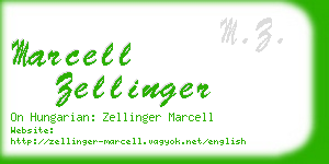 marcell zellinger business card